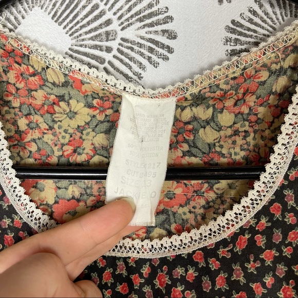 Vintage 70's Prairie Dress - Picture 9 of 11